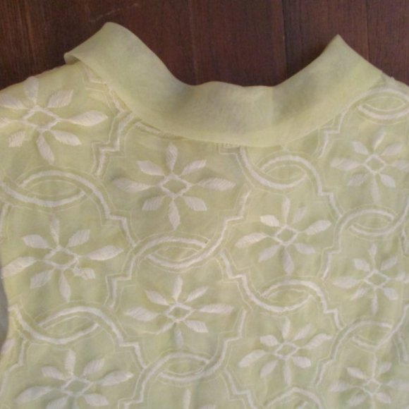 Vintage 60s/70s little girl Shift 2 layer shift dress groovy retro handmade - Picture 2 of 11